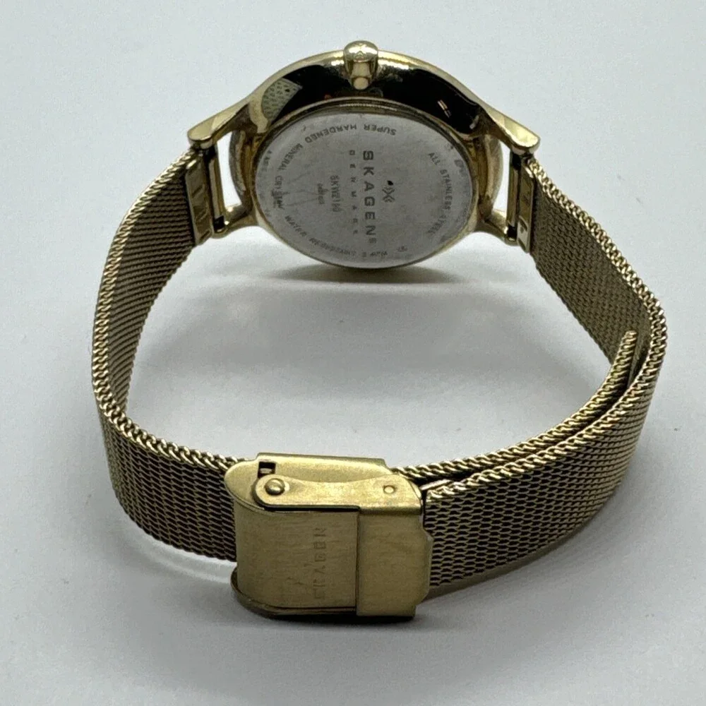 Skagen Anita Lille SKW2150 Women's Gold Stainless Steel Mesh Analog Watch AEA309